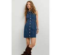 Jeanskleid PEPE JEANS "denim dress VINE FITTED DRESS", Damen, Gr. M, Normalgrößen, blau (12 oz blau rigid denim), 100% Baumwolle, Kleider (54718300-M) 12 oz blau rigid denim