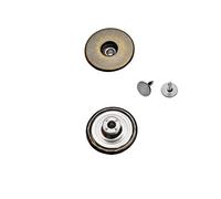 Jeansknöpfe Metallknopfe mit beweglichem Sockel ★ Rostfrei ★ in 14mm, 17mm und 20mm zur Auswahl (25 Stk. mit Nieten, 17mm Antik)