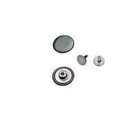 Jeansknöpfe, ohne Loch ★ Rostfrei ★ Metallknopf, 14mm, 17mm, 20mm, Metall Knöpfe (10, 14mm Schwarz nickel-frei)