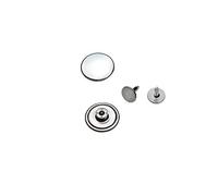 Jeansknöpfe, ohne Loch ★ Rostfrei ★ Metallknopf, 14mm, 17mm, 20mm, Metall Knöpfe (10, 14mm Silber nickel-frei)