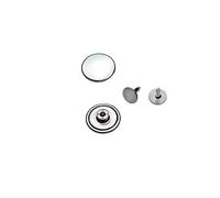 Jeansknöpfe, ohne Loch ★ Rostfrei ★ Metallknopf, 14mm, 17mm, 20mm, Metall Knöpfe (10, 20mm Silber nickel-frei)