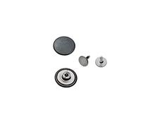 Jeansknöpfe, ohne Loch ★ Rostfrei ★ Metallknopf, 14mm, 17mm, 20mm, Metall Knöpfe (50, 14mm Schwarz oxidiert)