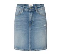 Jeansrock JOOP JEANS "Rosalie", Damen, Gr. XL, lt, pastel blau, Denim/Jeans, Obermaterial: 100% Baumwolle, Destroyed-Effekte, ca. Mitte Oberschenkel, Röcke Jeansrock, mit Destroyed-Effekten, Nieten (8