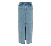 Jeansrock KAFFE "Denimrock KAdoriana", Damen, Gr. 42, blau (washed blau denim), Obermaterial: 61% Baumwolle CO. 28% Polyester PES. 10% Viskose CV. 1% Elasthan EL., Röcke Jeansrock (53985603-42) washed