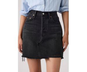 Jeansrock LEVI'S "DECONSTRUCTED SKIRT H1'26", Damen, Gr. 28, rebel edge skirt, Web, Obermaterial: 100% Baumwolle, unifarben, regular fit ca. Mitte Oberschenkel, Röcke Jeansrock, im Five-Pocket Style (