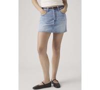Jeansrock LEVI'S "ICON SKIRT", Damen, Gr. 31, aligned smoke, Web, Obermaterial: 100% Baumwolle, kurz, Röcke Jeansrock, mit Used-Effekten und ausgefransten Kanten (35503647-31) aligned smoke