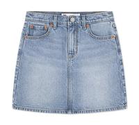 Jeansrock LEVI'S KIDS "LVG ICON SKIRT", Mädchen, Gr. 8 (128), coastal drift, Denim/Jeans, Obermaterial: 99% Baumwolle, 1% Elasthan, normal normal, Röcke Jeansrock, mit einstellbarer Weite, for Girls (