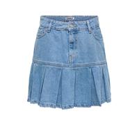 Jeansrock ONLY "ONLEMERSON REG PLEATED DNM SKIRT TAI", Damen, Gr. S, light blau denim, Denim/Jeans, Obermaterial: 100% Baumwolle, unifarben, kurz, Röcke Jeansrock, Baumwolle, Regular Waist (68425407-S