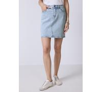 Jeansrock STREET ONE STUDIO, Damen, Gr. 46, ultrableached wash, Jeans, 98% Baumwolle, 2% Elasthan, unifarben, regular fit kurz, Röcke Jeansrock, Middle Waist (12886264-46) ultrableached wash