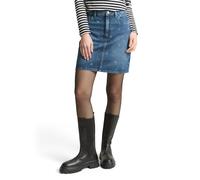 Jeansrock TOM TAILOR DENIM, Damen, Gr. XS, mid blau laser hearts denim, Denim/Jeans, Obermaterial: 100% Baumwolle. Futter: 65% Baumwolle, 35% Polyester, bedruckt, regular fit mini, Röcke Jeansrock, mi