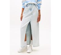 Jeansrock TOMMY JEANS "CLAIRE MAXI SKIRT CI6011", Damen, Gr. 31, blau (denim ultra light), Denim/Jeans, Obermaterial: 62% Baumwolle, 38% Lyocell, unifarben, knöchellang, Röcke Jeansrock (67738763-31) 