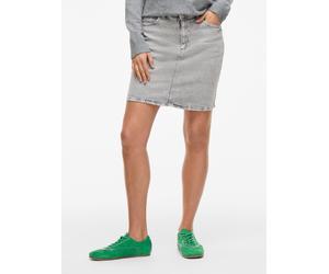 Jeansrock VILA "VIKAJA JAF LBD DENIM SKIRT- NOOS", Damen, Gr. 38, light grau denim detail:wash 01, Denim/Jeans, Obermaterial: 99% Baumwolle, 1% Elasthan, unifarben, figurbetont kurz, Röcke Jeansrock (