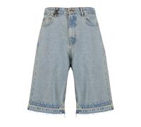 Jeansshorts 2Y STUDIOS "2Y Studios Joran Open Hem Baggy Shorts", Herren, Gr. 32, Normalgrößen, sand blau, 100% Baumwolle, unifarben, Jeans Jeansshorts (89390257-32) sand blau