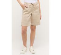 Jeansshorts ANGELS "LIA URBAN", Damen, Gr. 36, N-Gr, peanut, Denim/Jeans, Obermaterial: 97% Baumwolle, 3% Elasthan, unifarben, regular fit kniefrei, Jeans Jeansshorts, mit elastischem Bund (52285713-3