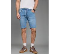 Jeansshorts ARIZONA, Herren, Gr. 32, N-Gr, bleached, Denim/Jeans, Obermaterial: 78% Baumwolle, 21% Polyester, 1% Elasthan, unifarben, regular fit kniefrei, Jeans Jeansshorts, gerade geschnittenes Bein