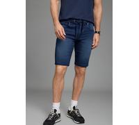 Jeansshorts ARIZONA, Herren, Gr. 34, N-Gr, dunkelblau used, Denim/Jeans, Obermaterial: 78% Baumwolle, 21% Polyester, 1% Elasthan, unifarben, regular fit kniefrei, Jeans Jeansshorts, gerade geschnitten