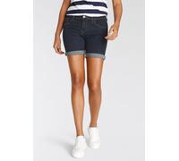 Jeansshorts ARIZONA "Ultra-Stretch", Damen, Gr. 48, N-Gr, blau (rinsed), Jeans, Obermaterial: 74% Baumwolle, 24% Polyester, 2% Elasthan, Basic, extraeng kurz, Jeans Jeansshorts, extra eng geschnitten,