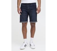Jeansshorts BLEND "BHJoel", Herren, Gr. L, US-Größen, blau (dunkelblau denim), Web, 98% Baumwolle, 2% Elasthan, unifarben, regular fit normal, Jeans Jeansshorts, Stilvolle 5-Pocket-Jeansshorts (515904
