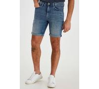 Jeansshorts BLEND "BHLuke", Herren, Gr. L, US-Größen, blau (denim middleblau), Web, 98% Baumwolle, 2% Elasthan, unifarben, Basic, regular fit kurz, Jeans Jeansshorts, Stilvolle 5-Pocket-Jeansshorts mi