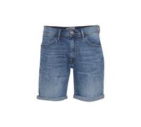 Shorts BLEND "BHTWISTER-denimshorts", Herren, Gr. M, N-Gr, blau (denim middle blau), Web, Obermaterial: 98% Baumwolle, 2% Elasthan, Abriebeffekte, regular fit knielang, Hosen Shorts (52260166-M) denim