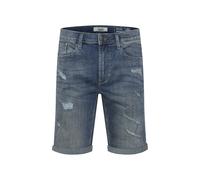 Jeansshorts BLEND "Jeansshorts BHDeniz", Herren, Gr. M, N-Gr, blau (denim middle blau), Web, Obermaterial: 98% Baumwolle CO. 2% Elasthan EL., unifarben, regular fit kurz, Jeans Jeansshorts (15670261-M