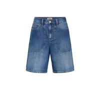 Jeansshorts BLEND "BHBaggy", Herren, Gr. L, US-Größen, denim middle blau, Denim/Jeans, 100% Baumwolle, unifarben, oversize normal, Jeans Jeansshorts, Lässige Jeansshorts mit großen Eingrifftaschen (62