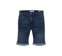 Jeansshorts BLEND "BHBendigo", Damen, Gr. M, US-Größen, denim dunkelblau, Web, 70% Baumwolle, 24% Polyester, 4% Viskose, 2% Elasthan, unifarben, slim fit normal, Jeans Jeansshorts, Stilvolle 5-Pocket-