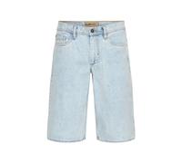 Jeansshorts BLEND "Shorts BHFlake Loose", Herren, Gr. M, N-Gr, blau (denim light blau), Obermaterial: 100% Baumwolle CO., Jeans Jeansshorts (68208117-M) denim light blau