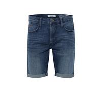 Jeansshorts BLEND "BHGrilitsch", Herren, Gr. L, US-Größen, clear blau, Web, 98% Baumwolle, 2% Elasthan, unifarben, Basic, normal kurz, Jeans Jeansshorts, Stilvolle 5-Pocket-Jeansshorts mit leichten De