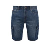 Jeansshorts BLEND "Shorts BHJacko", Herren, Gr. S, N-Gr, blau (denim middleblau), Web, Obermaterial: 98% Baumwolle CO. 2% Elasthan EL., unifarben, regular fit normal, Jeans Jeansshorts (43752359-S) de