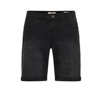 Jeansshorts BLEND "BHJoel", Herren, Gr. M, US-Größen, blau (schwarz denim), Web, 98% Baumwolle, 2% Elasthan, unifarben, regular fit normal, Jeans Jeansshorts, Stilvolle 5-Pocket-Jeansshorts (51755625-