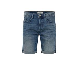 Jeansshorts BLEND "Shorts BHLuke", Herren, Gr. XL, N-Gr, blau (denim middleblau), Obermaterial: 98% Baumwolle CO. 2% Elasthan EL., Jeans Jeansshorts (89667019-XL) denim middleblau