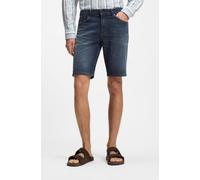 BOSS Maine Regular-Fit Shorts aus blauem Soft-Motion-Denim - Style Re.Maine Shorts BO, 50559917 Dunkelblau 33
