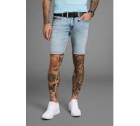 Jeansshorts BRUNO BANANI "Hutch-Shorts", Herren, Gr. 30, Länge 32, blau (atlantic blu), Denim/Jeans, Obermaterial: 98% Baumwolle, 2% Elasthan, normal kurz, Jeans Jeansshorts, gerade geschnittene kurze