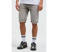 Jeansshorts CAMP DAVID, Herren, Gr. 32, Kurz, rock ridge, Denim/Jeans, Material: 65% Baumwolle, 23% Polyester, 10% Viskose, 2% Elasthan, unifarben, comfort fit, Jeans Jeansshorts, mit geknöpften Klapp