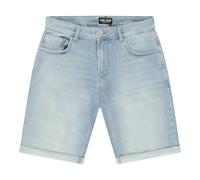 Jeansshorts CARS JEANS "CALIFORNIA Den", Herren, Gr. M, N-Gr, bleached used, Web, Obermaterial: 79% Baumwolle, 20% Polyester, 1% Elasthan, Abriebeffekte, regular fit, Jeans Jeansshorts (82696764-M) bl
