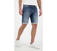Jeansshorts CARS JEANS "CALIFORNIA Den", Herren, Gr. XS, N-Gr, blau (schwarz used), Web, Obermaterial: 79% Baumwolle, 20% Polyester, 1% Elasthan, Abriebeffekte, regular fit, Jeans Jeansshorts (8261336