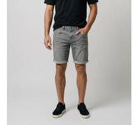 Jeansshorts CARS JEANS "DAWSON Denim Short", Herren, Gr. M, N-Gr, grau used, Denim/Jeans, Obermaterial: 79% Baumwolle, 20% Polyester, 1% Elasthan, Abriebeffekte, Basic kurz, Jeans Jeansshorts (7687870