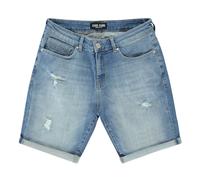 Jeansshorts CARS JEANS "VALCO Short", Herren, Gr. XL, N-Gr, bunt (stone blau), Web, Obermaterial: 97% Baumwolle, 3% Elasthan, Abriebeffekte, regular fit, Jeans Jeansshorts (27057502-XL) stone blau