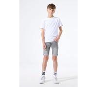 Jeansshorts GARCIA "Tavio", Mädchen, Gr. 152, N-Gr, light used, Denim/Jeans, Obermaterial: 99% Baumwolle, 1% Elasthan, Jeans Jeansshorts, mit Used-Effekten (32277538-152) light used
