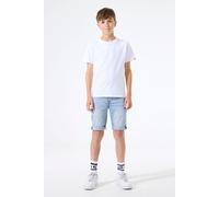 Jeansshorts GARCIA "Tavio", Mädchen, Gr. 164, N-Gr, bleached, Denim/Jeans, Obermaterial: 99% Baumwolle, 1% Elasthan, Jeans Jeansshorts, mit Used-Effekten (29543269-164) bleached