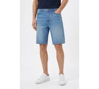 Jeansshorts HUGO "Skate Shorts", Herren, Gr. 32, N-Gr, bright blau435, Denim/Jeans, Obermaterial: 100% Baumwolle, straight fit knielang, Jeans Jeansshorts, im Straight Fit (93536046-32) bright blau435