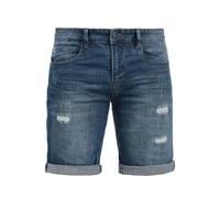 Jeansshorts INDICODE "Jeansshorts IDHallow", Damen, Gr. XXL, N-Gr, blau (medium indigo), Web, Obermaterial: 98% Baumwolle CO. 2% Elasthan EL., Basic, regular fit kurz, Jeans Jeansshorts (59963228-XXL)
