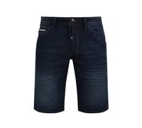 Indicode IDAlessio Herren Jeans Shorts Kurze Denim Hose mit Stretch Regular Fit, Größe:XL, Farbe:Dark Blue (855)