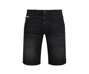 Jeansshorts INDICODE "Shorts IDAlessio", Herren, Gr. XXXL, N-Gr, schwarz, Web, Obermaterial: 98% Baumwolle CO. 2% Elasthan EL., unifarben, regular fit kurz, Jeans Jeansshorts (96589510-XXXL) schwarz