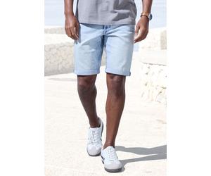 Jeansshorts JOHN DEVIN "5-Pocket Shorts", Herren, Gr. 32, N-Gr, blau (lightblau, denim), Denim/Jeans, Obermaterial: 98% Baumwolle, 2% Elasthan, unifarben, normal kurz, Jeans Jeansshorts, aus elastisch