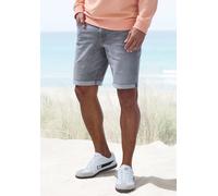 Jeansshorts JOHN DEVIN "5-Pocket Shorts", Herren, Gr. 33, N-Gr, grau (grau, denim), Denim/Jeans, Obermaterial: 98% Baumwolle, 2% Elasthan, regular fit kurz, Jeans Jeansshorts, aus elastischer Denim-Qu