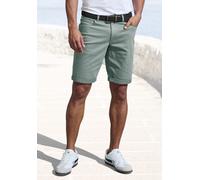Jeansshorts JOHN DEVIN "5-Pocket Shorts", Herren, Gr. 33, N-Gr, grün, Denim/Jeans, Obermaterial: 98% Baumwolle, 2% Elasthan, unifarben, normal kurz, Jeans Jeansshorts, aus elastischer Denim-Qualität (