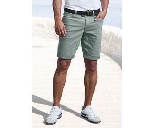 Jeansshorts JOHN DEVIN "5-Pocket Shorts", Herren, Gr. 36, N-Gr, grün, Denim/Jeans, Obermaterial: 98% Baumwolle, 2% Elasthan, unifarben, normal kurz, Jeans Jeansshorts, aus elastischer Denim-Qualität (