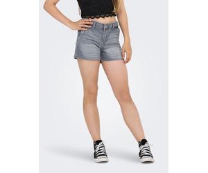 Jeansshorts KIDS ONLY "KOGCOMET WIDE SHORTS DNM MAT624 NOOS", Mädchen, Gr. 152, N-Gr, blau (medium grau denim), Web, Obermaterial: 100% Baumwolle, unifarben, regular fit ca. Mitte Oberschenkel, Jeans